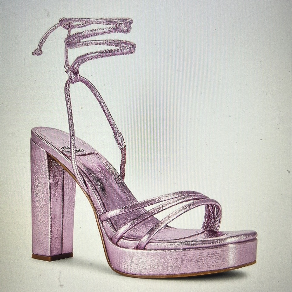 Jeffrey Campbell Pink Metallic Platforms